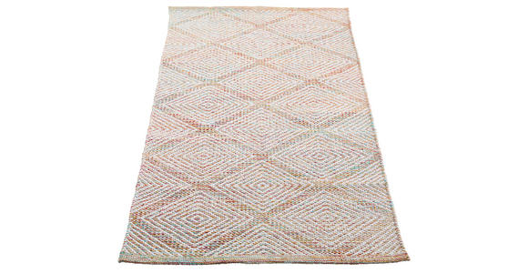 FLECKERLTEPPICH 60/120 cm Diamant Black Rot - Rot, Design, Textil (60/120cm) - Boxxx