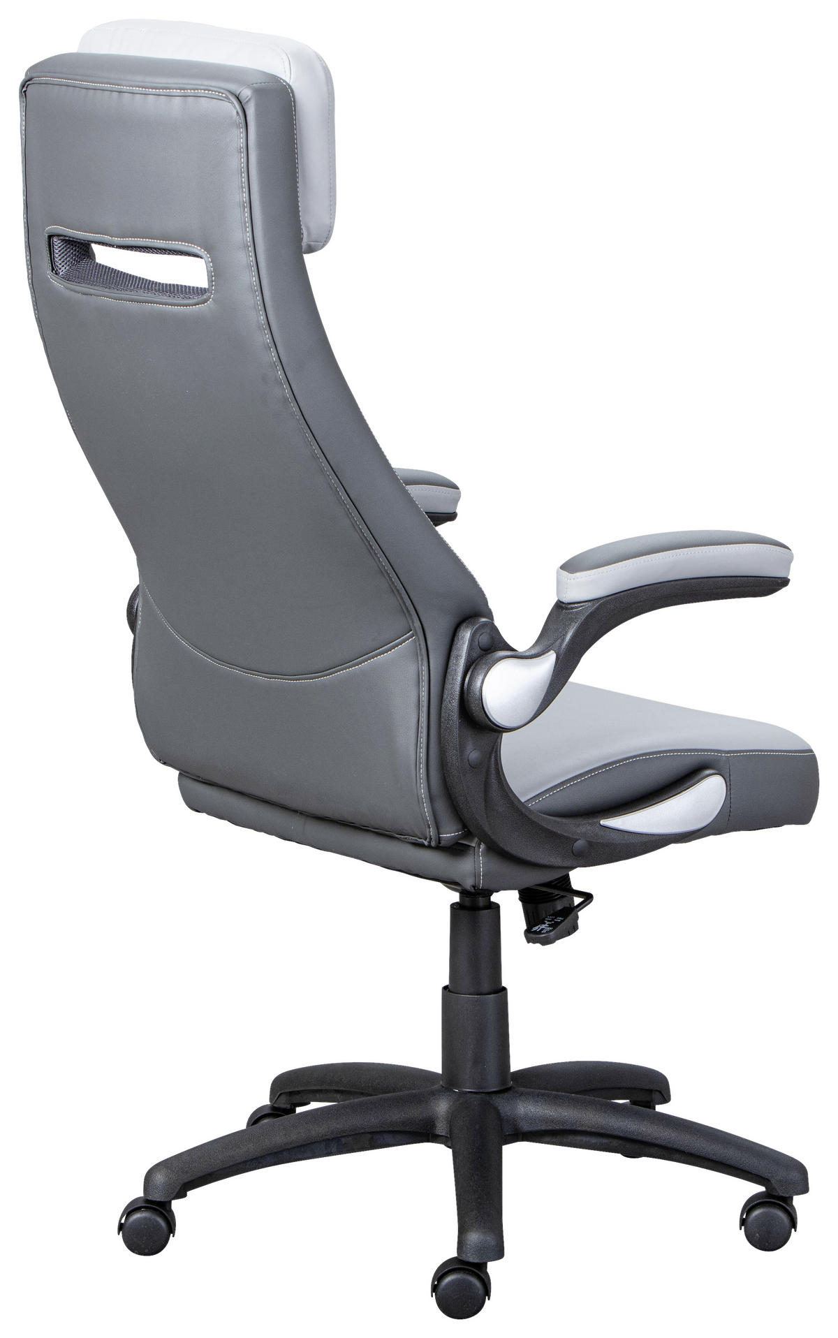 OTOČNÁ ŽIDLE PRO MLADÉ, světle šedá, tmavě šedá - černá/světle šedá, Konvenční, textil/plast (64/119/76cm) - MID.YOU