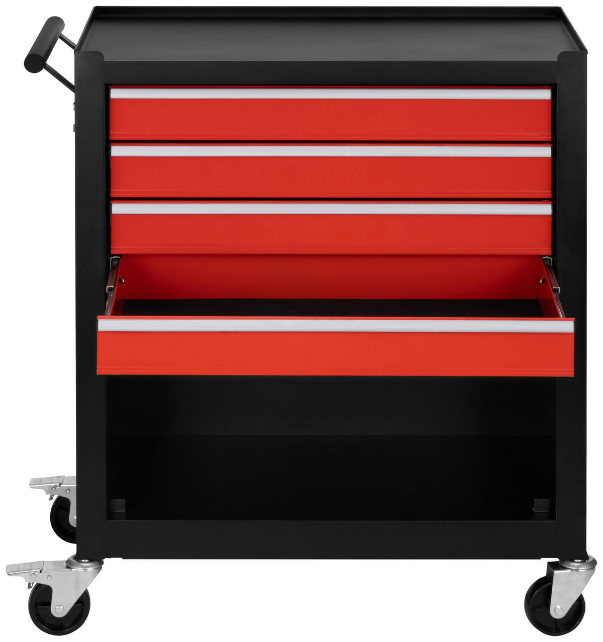 WERKSTATTWAGEN TC-174001  - Rot/Schwarz, KONVENTIONELL, Kunststoff/Metall (61,6/33/74,5cm)