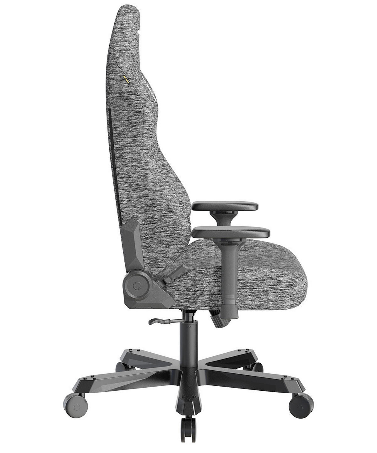 GAMINGSTUHL Grau Metall, Textil   - Schwarz/Grau, KONVENTIONELL, Textil/Metall (80/138,5-148/60cm) - Dxracer