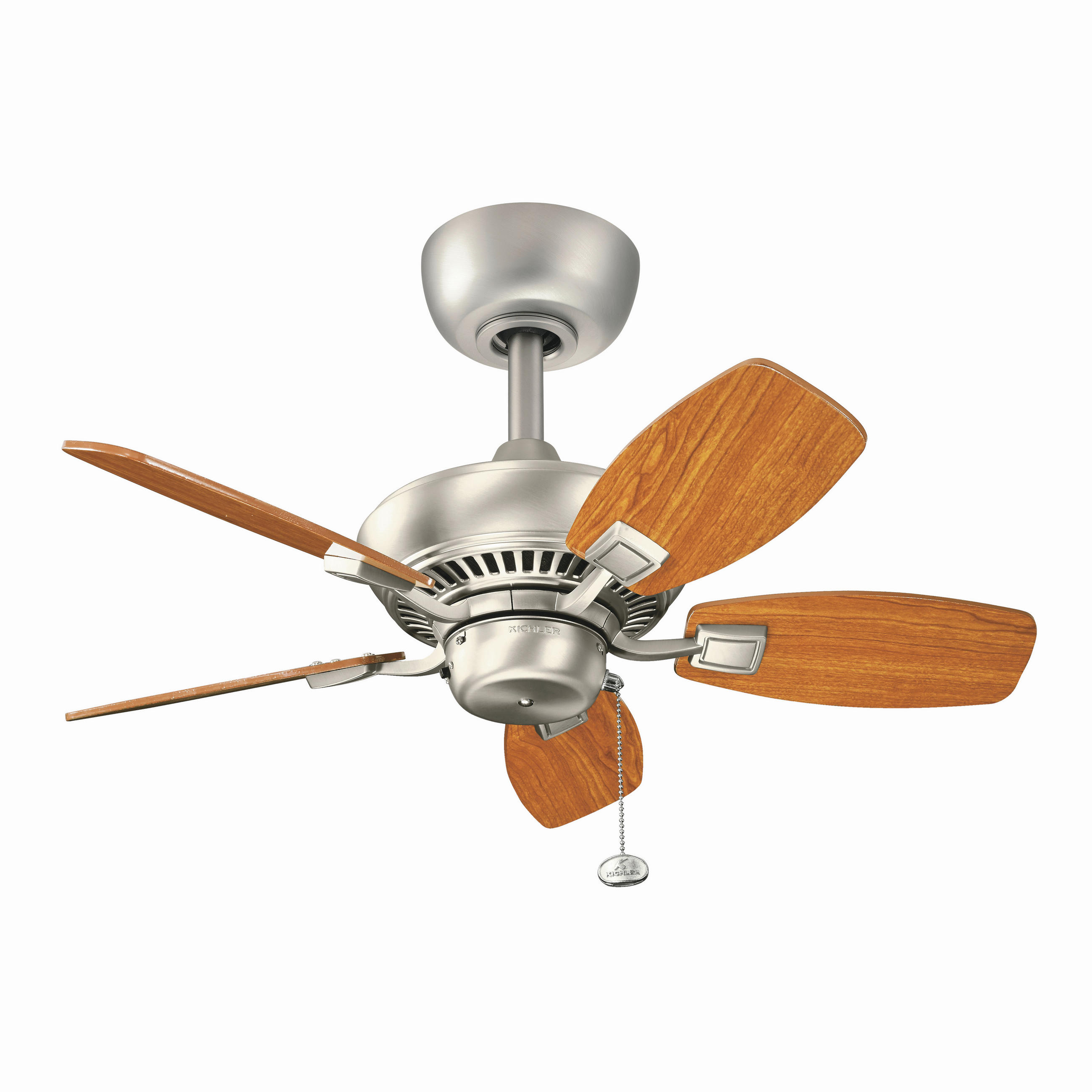 Thumbnail - Elstead Lighting Ventilator Canfield, Metall, 38 cm, Grüner Punkt, RoHS, Fernbedienung, Sommerbetrieb, Winterbetrieb, La...