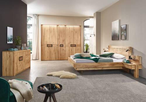 DREHTÜRENSCHRANK in Eichefarben, Dunkelbraun  - Eichefarben/Dunkelbraun, Natur, Holz (251,9/223,3/61,9cm) - Valnatura