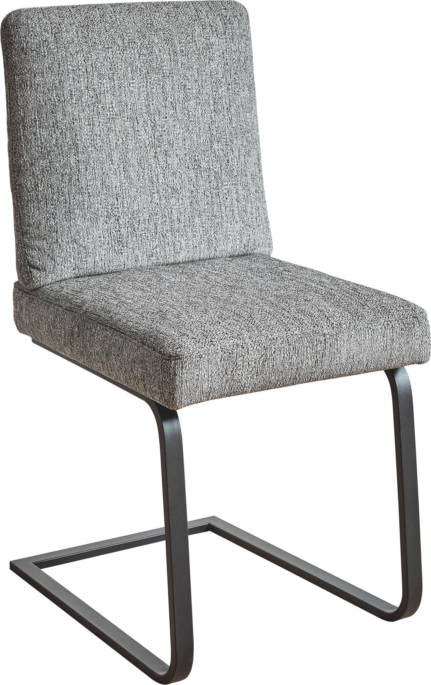 SCHWINGSTUHL  in Stahl Chenille  - Schwarz/Grau, Design, Textil/Metall (46/92/60cm) - Dieter Knoll