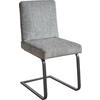 SCHWINGSTUHL  in Stahl Chenille  - Schwarz/Grau, Design, Textil/Metall (46/92/60cm) - Dieter Knoll