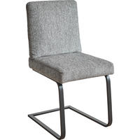 SCHWINGSTUHL  in Stahl Chenille  - Schwarz/Grau, Design, Textil/Metall (46/92/60cm) - Dieter Knoll