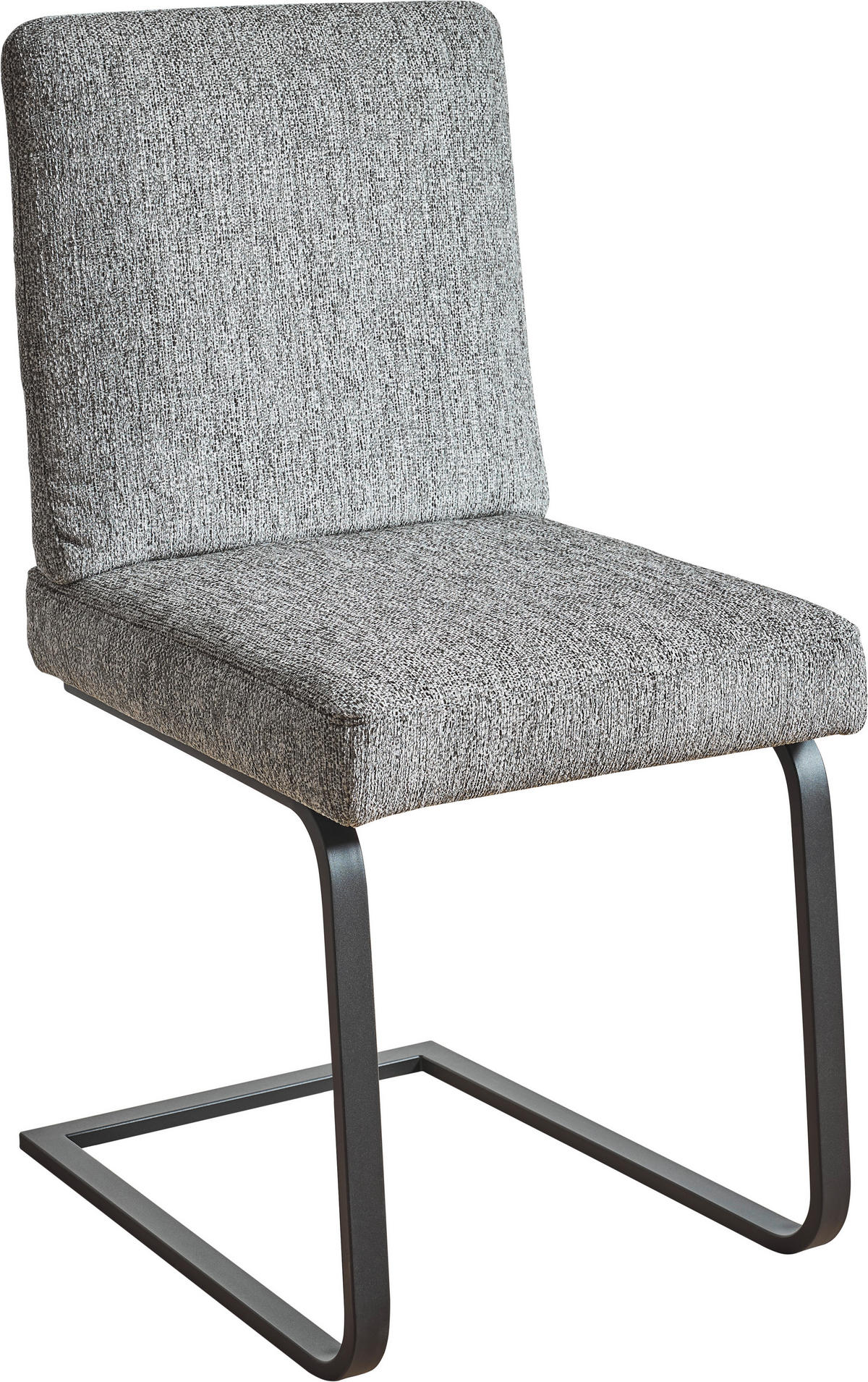 SCHWINGSTUHL  in Stahl Chenille  - Schwarz/Grau, Design, Textil/Metall (46/92/60cm) - Dieter Knoll