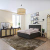BOXSPRINGBETT 200/200 cm  in Anthrazit  - Anthrazit, KONVENTIONELL, Textil (200/200cm) - Schlaraffia