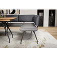 ECKBANK 225/165 cm Mikrofaser Anthrazit, Grau, Schwarz   - Anthrazit/Schwarz, Design, Textil/Metall (225/165cm) - Moderano