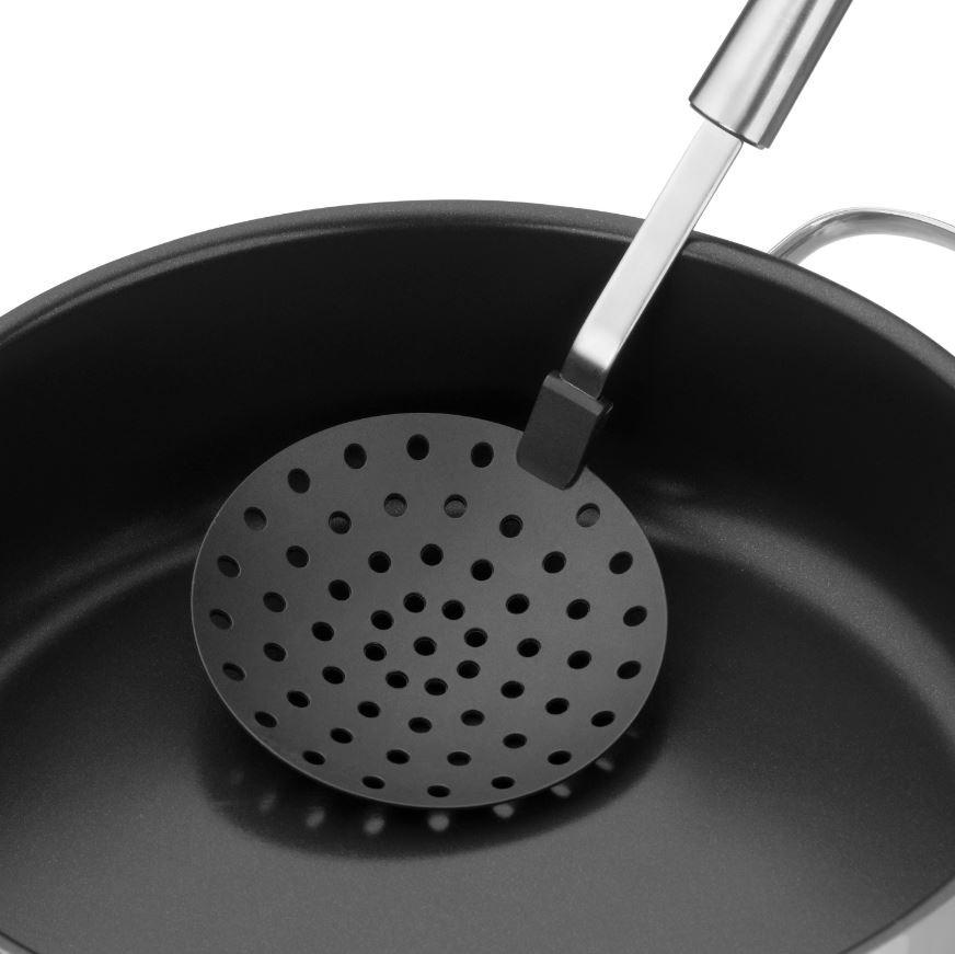 SCHÖPFLÖFFEL  - Silberfarben/Schwarz, Basics, Kunststoff/Metall - Silit