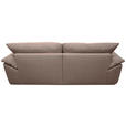 BIGSOFA Webstoff Beige  - Beige/Schwarz, KONVENTIONELL, Kunststoff/Textil (243/90,5/130cm) - Ambia Home