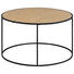 COUCHTISCH Paulownia furniert rund Naturfarben - Schwarz/Naturfarben, Trend, Holz/Metall (80/45cm) - Carryhome COUCHTISCH Paulownia furniert rund Naturfarben - Schwarz/Naturfarben, Trend, Holz/Metall (80/45cm) - Carryhome