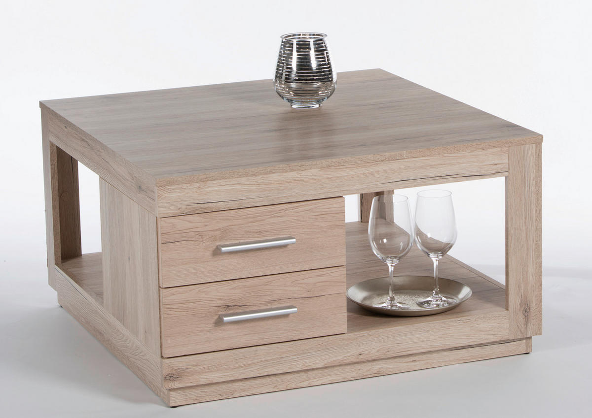 MĂSUȚĂ DE CAFEA material pe bază de lemn 80/80/45 cm   - culoare lemn stejar, Design, material pe bază de lemn (80/80/45cm) - Carryhome