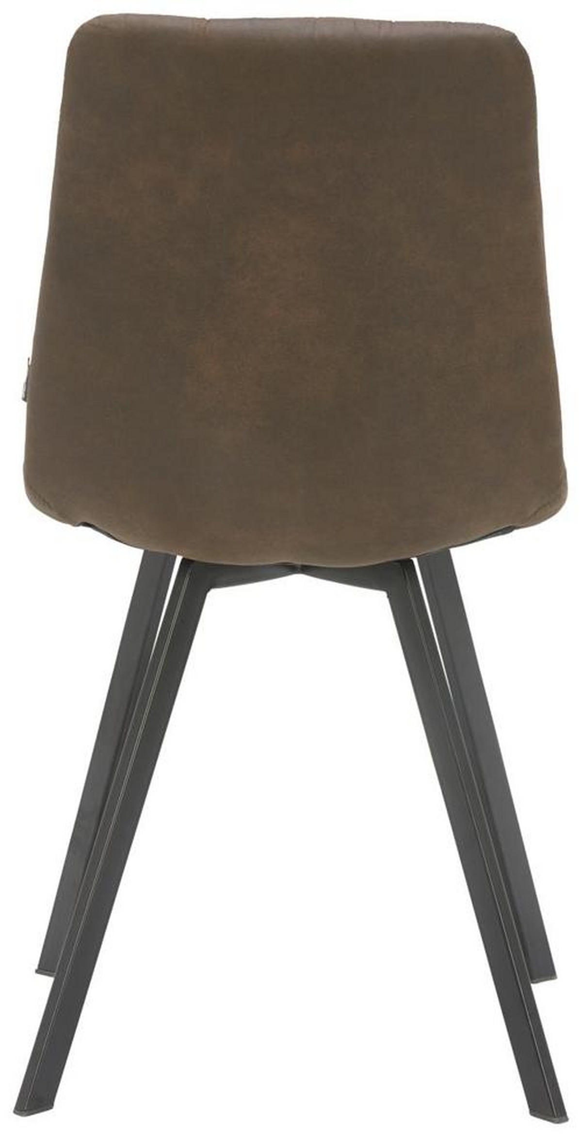 SCAUN in metal, textil maro, negru  - maro/negru, Design, metal/textil (46/88/54cm) - Carryhome