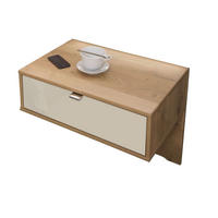 SET NOČNIH OMARIC, barve hrasta  - barve hrasta, Design, steklo/leseni material (60/48/43cm) - Venda