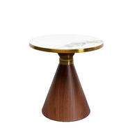 COUCHTISCH in Metall, Keramik 50/50/52 cm  - Goldfarben/Braun, Design, Keramik/Metall (50/50/52cm) - Kare-Design