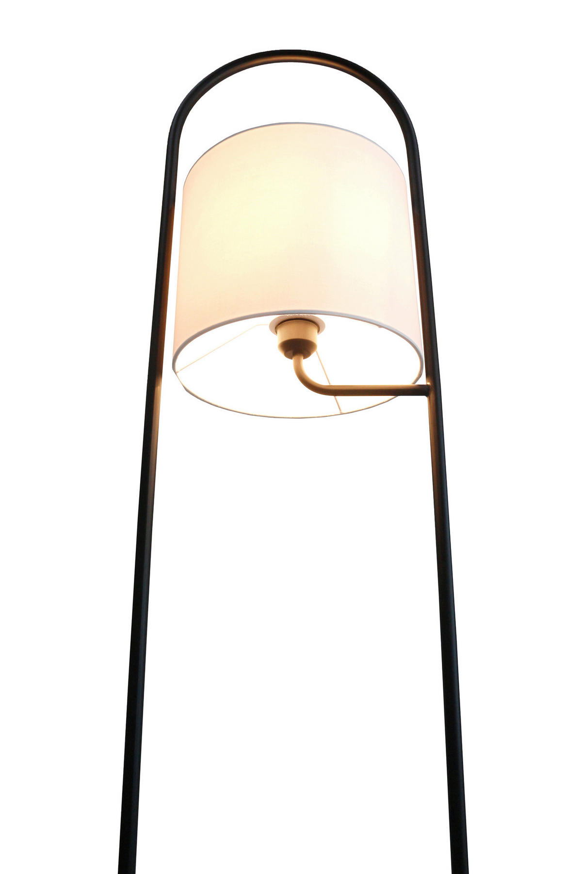 STEHLEUCHTE  40/153/40 cm   - Schwarz/Naturfarben, Design, Holz/Textil (40/153/40cm) - P & B