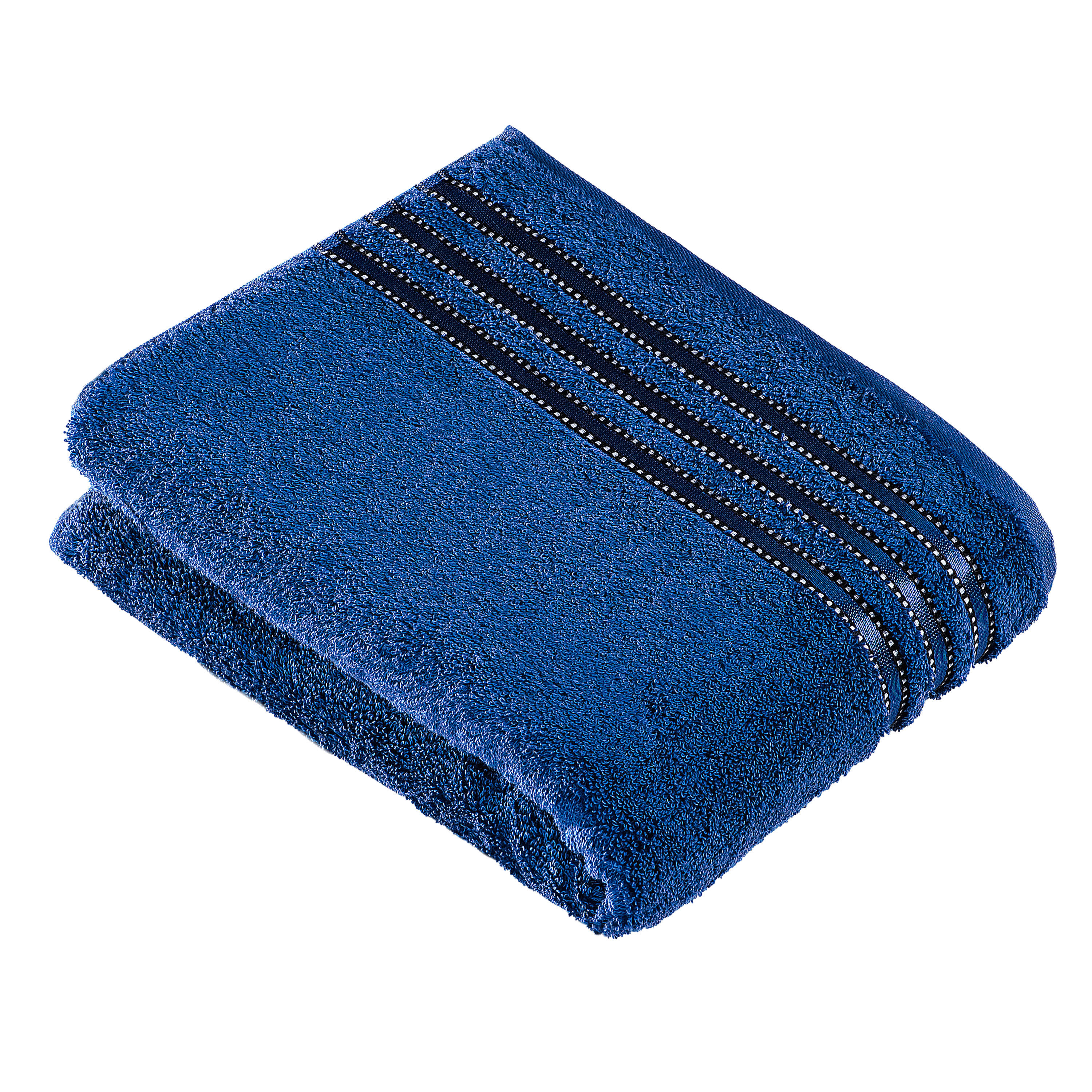BADETUCH Cult de Luxe NOS Vossen Wäsche 150/100 cm  - Blau, Basics, Textil (150/100cm) - Vossen