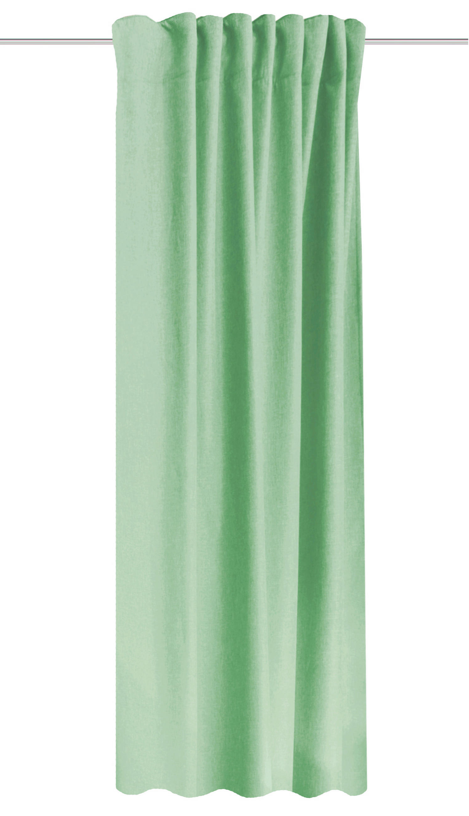 WÄRMESCHUTZVORHANG ESKIMO blickdicht 135/245 cm   - Mintgrün, Basics, Textil (135/245cm)