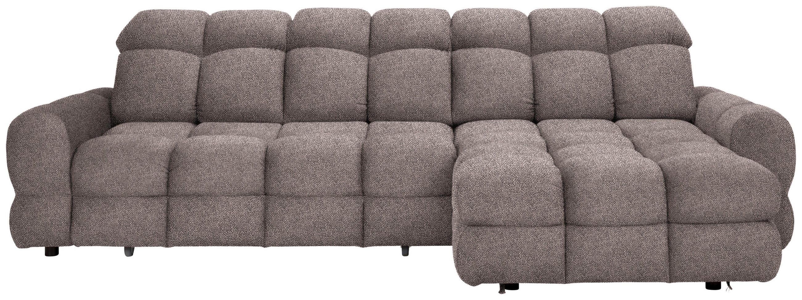 HÖRNSOFFA i velour gråbrun  - gråbrun/svart, Design, textil/plast (283/178cm) - Welnova