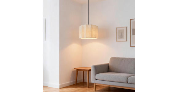 HÄNGELEUCHTE 38/120 cm  - Naturfarben, Trend, Kunststoff/Textil (38/120cm) - Novel