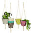 PFLANZTOPFHÄNGER - Hellbraun/Pink, Trend, Kunststoff/Metall (24/115cm) - Ambia Garden PFLANZTOPFHÄNGER - Hellbraun/Pink, Trend, Kunststoff/Metall (24/115cm) - Ambia Garden