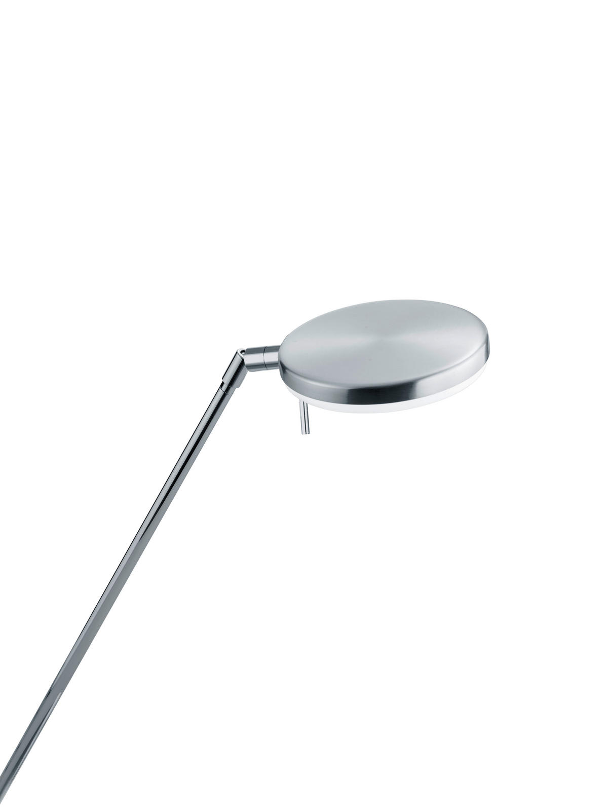 LED-STEHLEUCHTE    - Weiß/Nickelfarben, Design, Kunststoff/Metall (140cm) - Hell