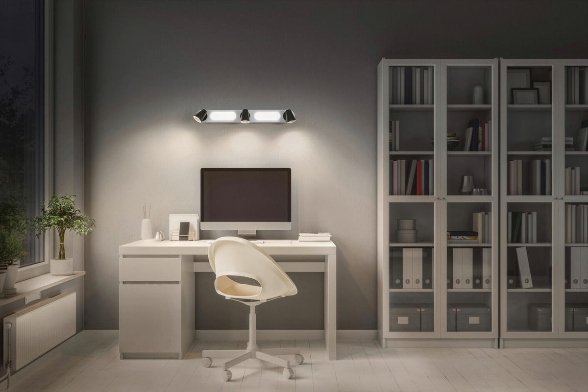 LED-DECKENLEUCHTE 70,8/9/14 cm   - Weiß, Basics, Kunststoff/Metall (70,8/9/14cm) - Osram