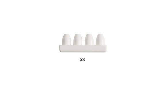 ENDSTÜCK - Weiß, Basics, Metall (2,5/1/0,7cm) - Homeware