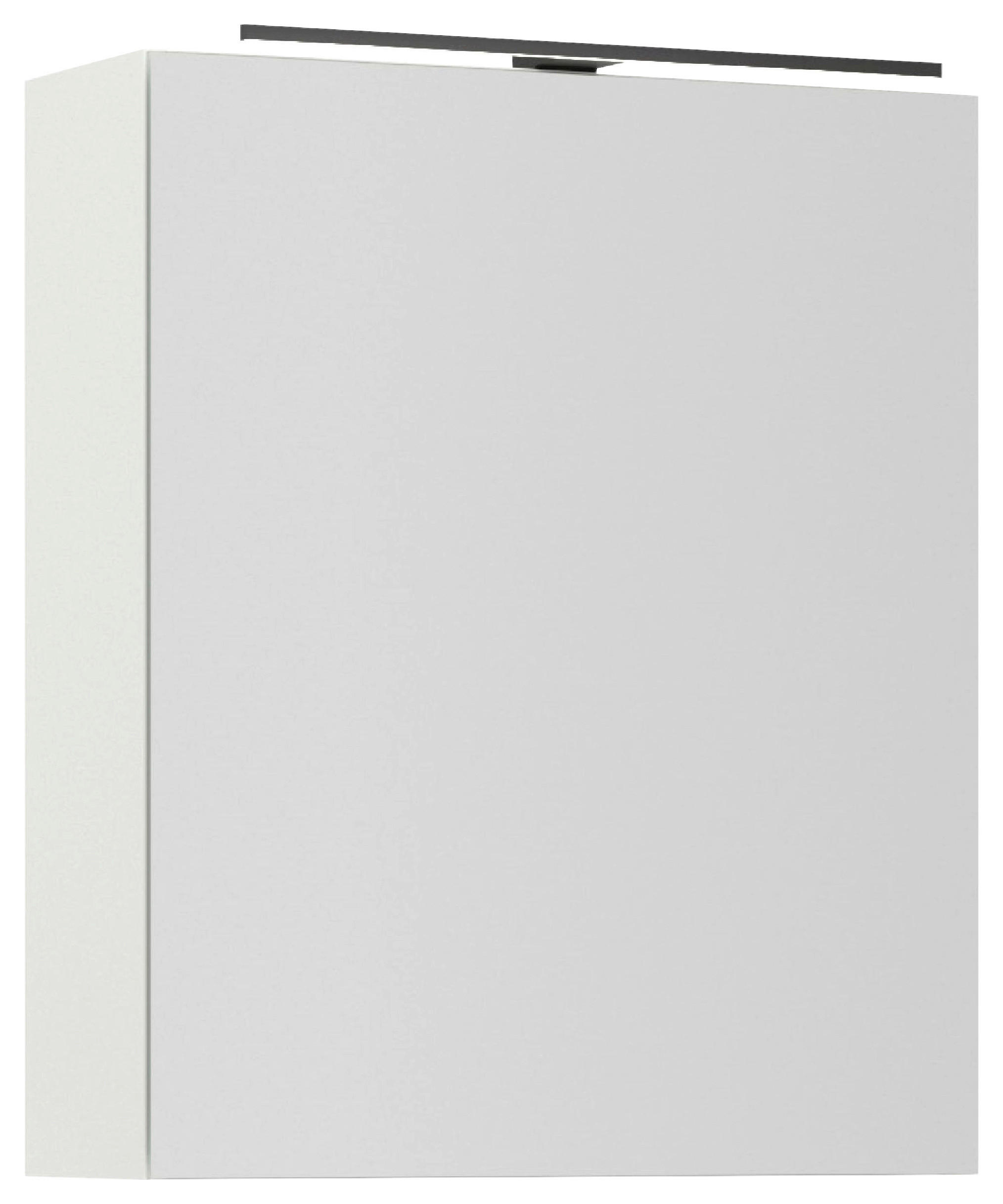SPIEGELSCHRANK 60/72/21 cm - Alufarben/Schwarz, MODERN, Glas/Holzwerkstoff (60/72/21cm) - Nobilia