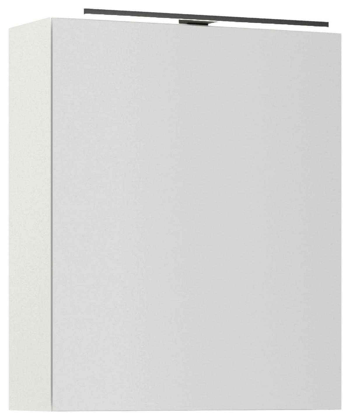 SPIEGELSCHRANK 60/72/21 cm  - Alufarben/Schwarz, MODERN, Glas/Holzwerkstoff (60/72/21cm) - Nobilia