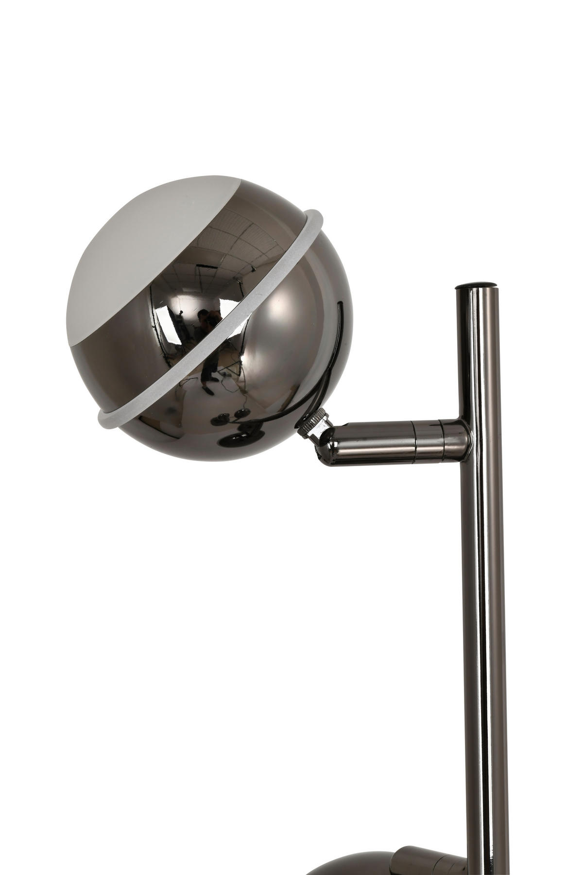 LED-STEHLEUCHTE Biarritz 25/140/25 cm  - Schwarzchrom, Design, Kunststoff/Metall (25/140/25cm)
