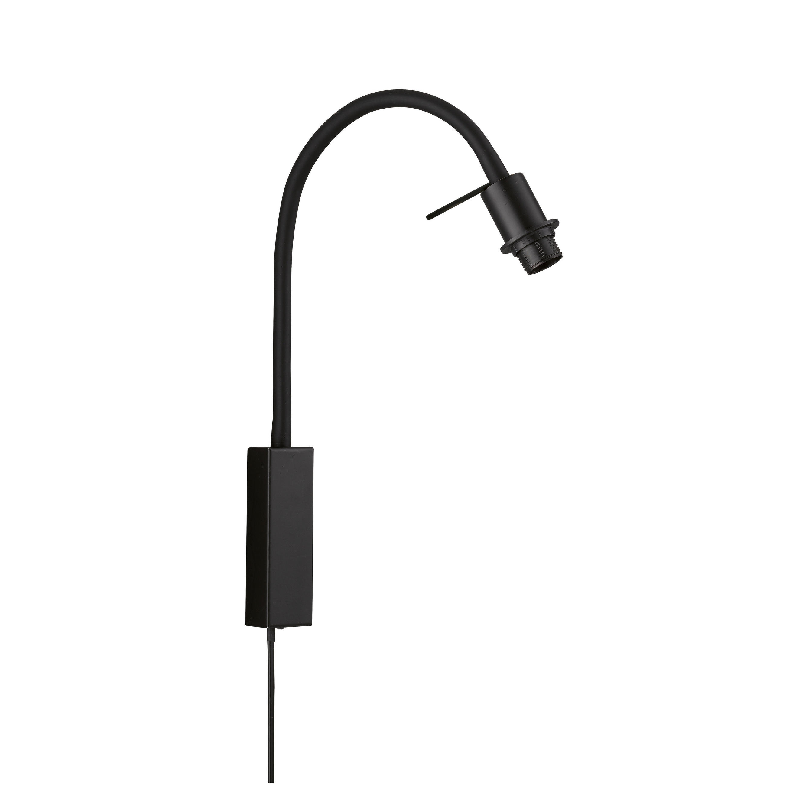 WANDLEUCHTE - Schwarz, Basics, Metall (4/40cm) - Fischer & Honsel