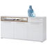 SIDEBOARD 180/91/45 cm - Eichefarben/Schwarz, Design, Glas/Holzwerkstoff (180/91/45cm) - Novel SIDEBOARD 180/91/45 cm - Eichefarben/Schwarz, Design, Glas/Holzwerkstoff (180/91/45cm) - Novel