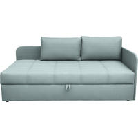 LIEGE  in Cord Pastellblau  - Pastellblau/Schwarz, Basics, Kunststoff/Textil (205/90/95cm) - Xora