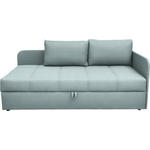 LIEGE  in Cord Pastellblau  - Pastellblau/Schwarz, Basics, Kunststoff/Textil (205/90/95cm) - Xora