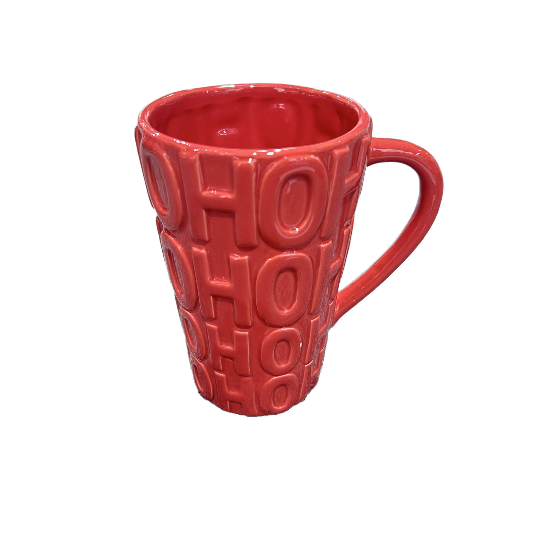 KAFFEEBECHER  400 ml   - Rot, LIFESTYLE, Keramik (13,3/14,6/9,8cm) - X-Mas