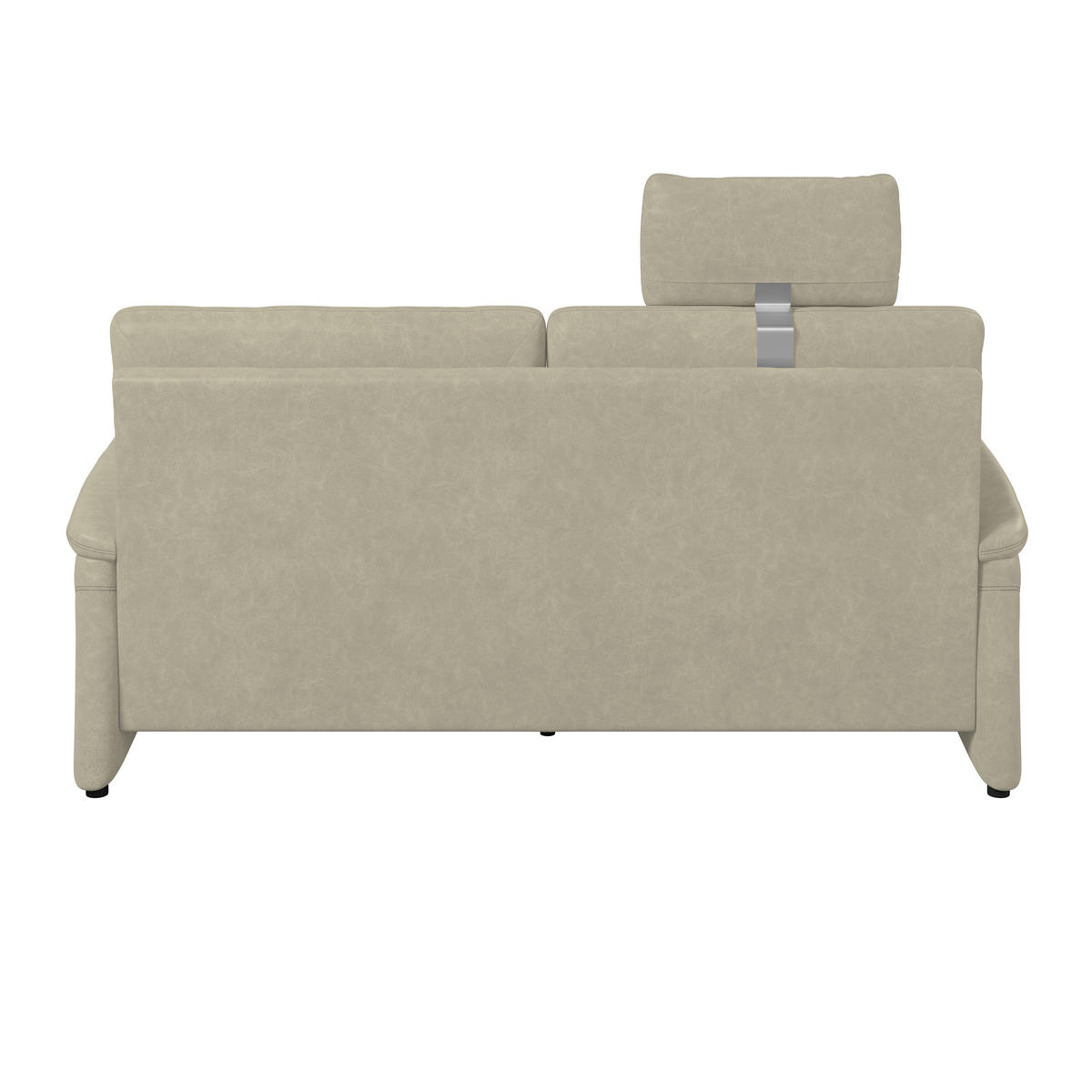 3,5-SITZER - Hellgrau/Schwarz, Konventionell, Kunststoff/Textil (205/98/91cm) - Elegando
