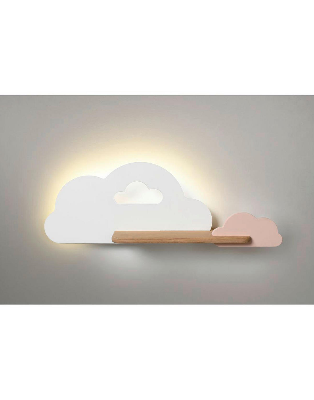 KINDERWANDLEUCHTE 53/12/18.5 cm   - Pink/Weiß, Basics, Holz/Holzwerkstoff (53/12/18.5cm)