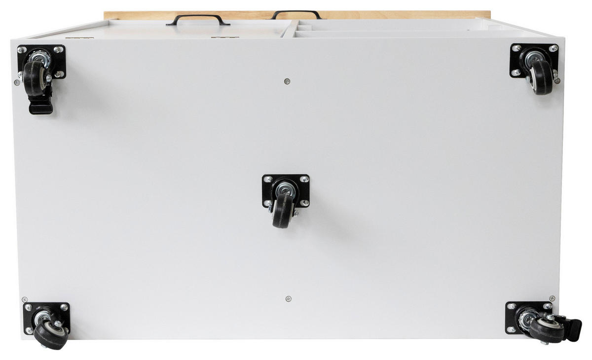 SERVIERWAGEN in Weiß  - Schwarz/Weiß, Basics, Holz/Holzwerkstoff (82/94/47cm) - MID.YOU