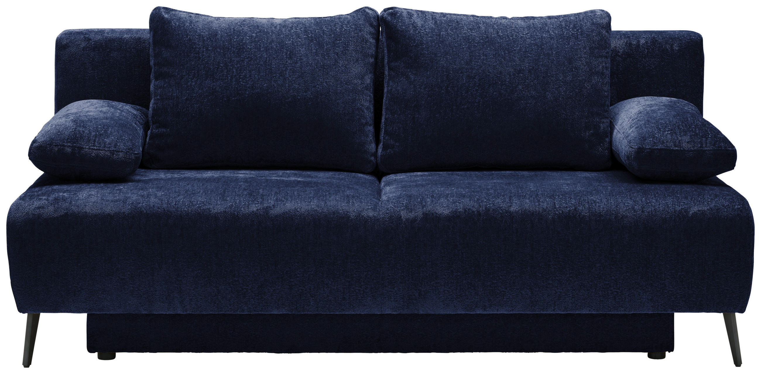 SCHLAFSOFA Webstoff Dunkelblau  - Schwarz/Dunkelblau, MODERN, Textil/Metall (200/90/100cm) - Ti'me