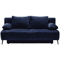 SCHLAFSOFA in Webstoff Dunkelblau  - Schwarz/Dunkelblau, Modern, Textil/Metall (200/90/100cm) - Ti'me