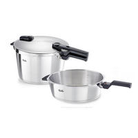 SCHNELLKOCHTOPFSET Vitaquick® Premium  - Edelstahlfarben, Basics, Metall (nn/nn/nncm) - Fissler