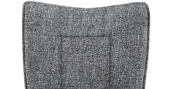 STUHL  in Eisen Webstoff Metall, Textil  - Dunkelgrau/Schwarz, Design, Textil/Metall (49/89/66cm) - Carryhome