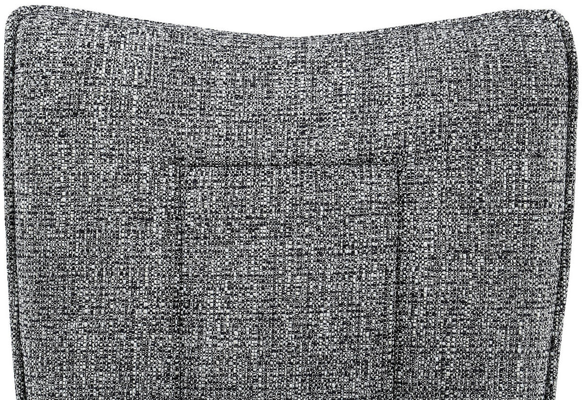 STOL järn vävt tyg  - mörkgrå/svart, Design, metall/textil (49/89/66cm) - Carryhome