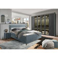 BOXSPRINGBETT 180/200 cm in Petrol - Petrol/Schwarz, Design, Textil/Metall (180/200cm) - Esposa