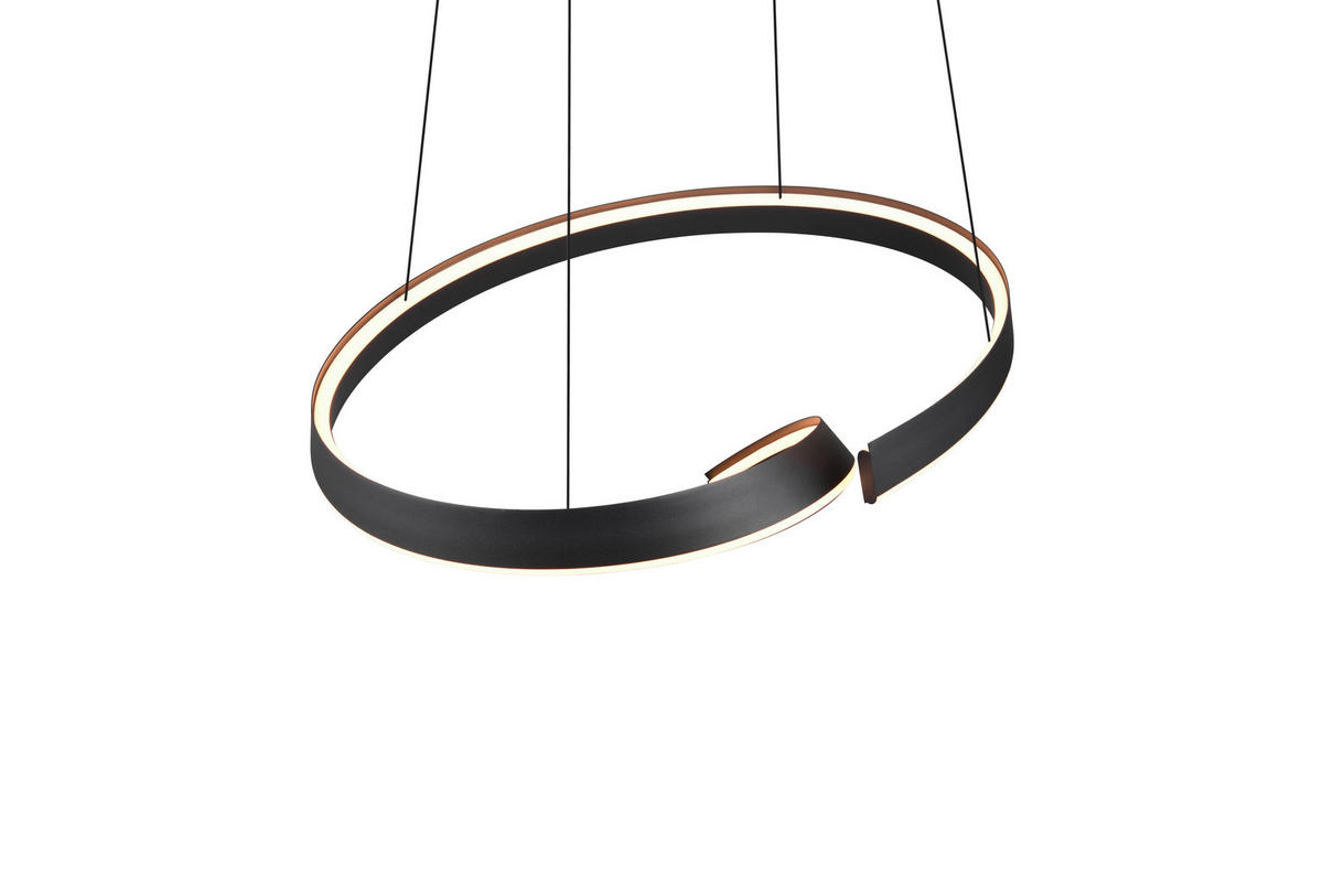 LED-HÄNGELEUCHTE CIRONDA 81/200/55 cm  - Schwarz, Design, Metall (81/200/55cm) - Cinque