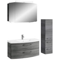 BADEZIMMER 4-teilig  in 131 cm  - Chromfarben/Graphitfarben, KONVENTIONELL, Glas/Holzwerkstoff (131cm) - Pelipal
