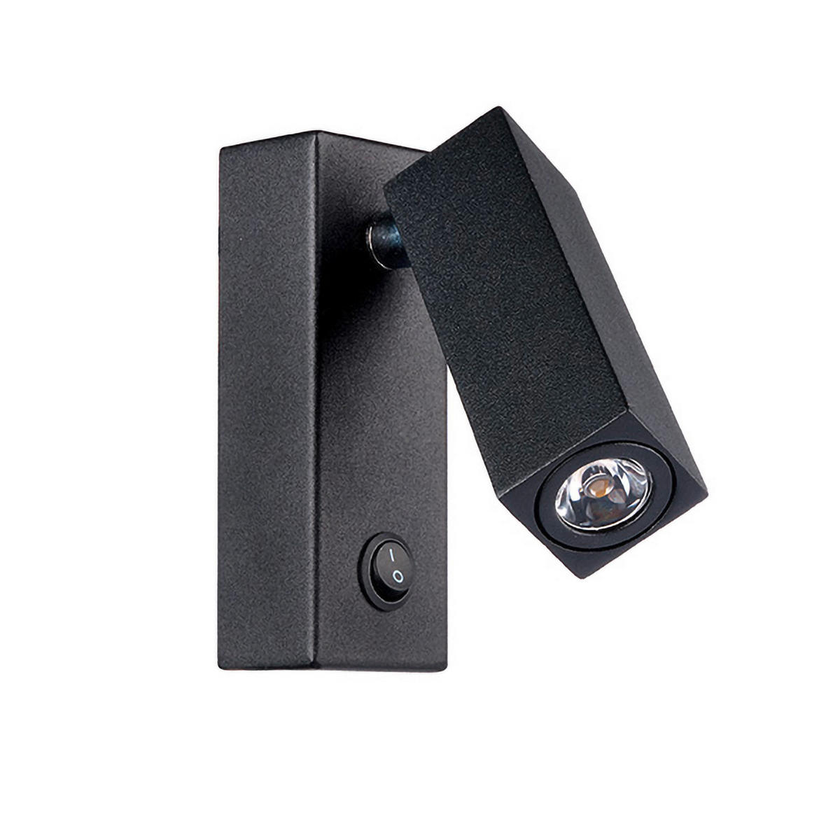 NÁSTENNÉ LED SVIETIDLO, 11/8/4 cm - čierna, Design, kov (11/8/4cm)