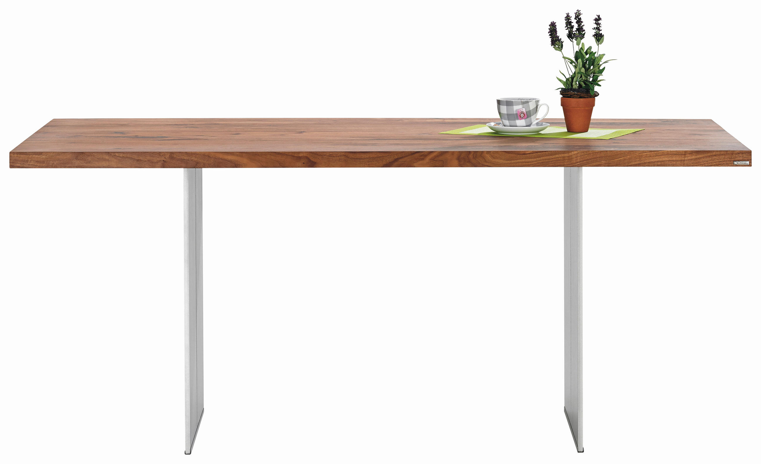 ESSTISCH Astnuss massiv rechteckig Nussbaumfarben  - Nussbaumfarben, Design, Holz/Metall (180/100/77cm) - Musterring