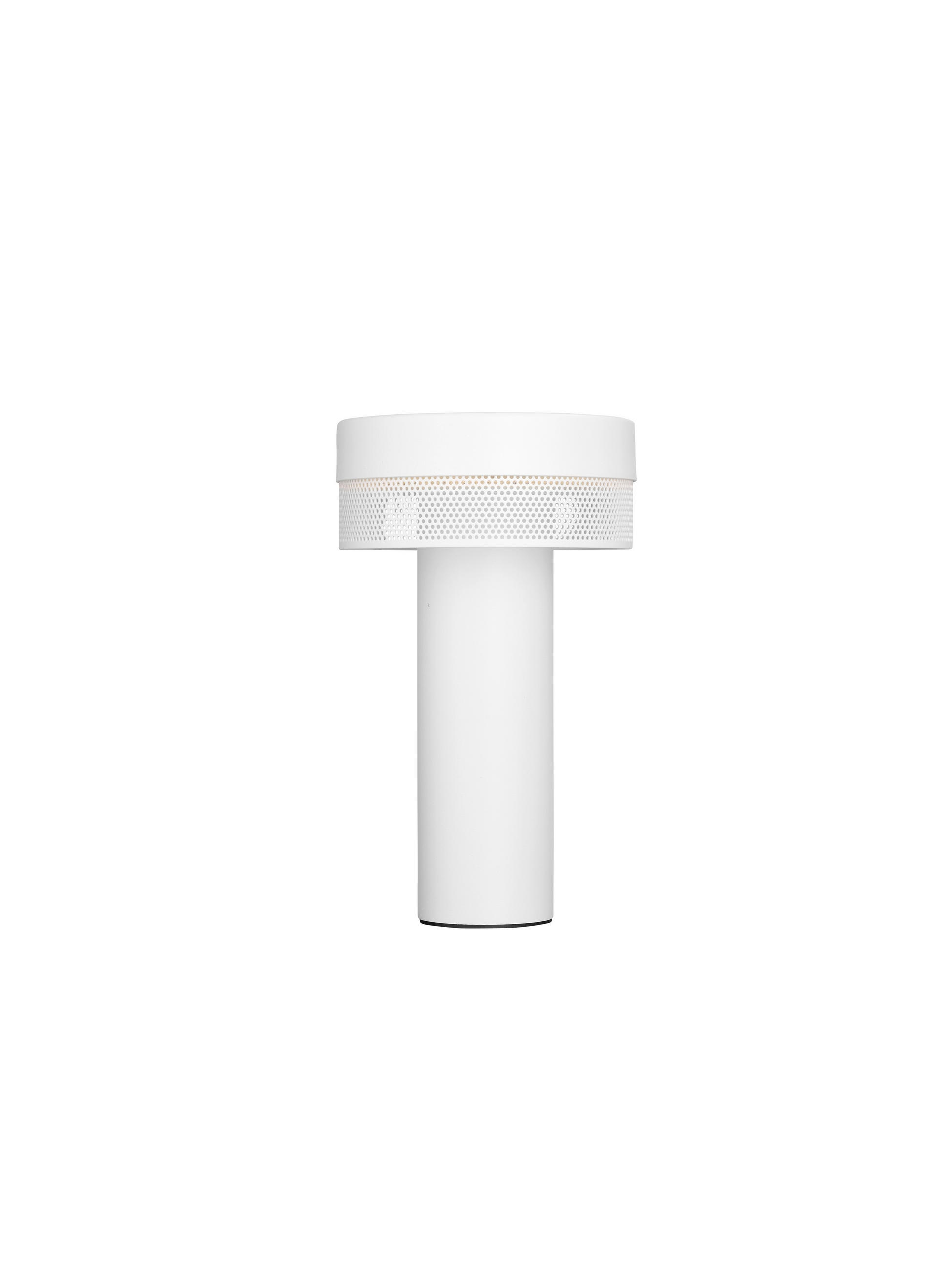 AKKU-TISCHLEUCHTE 14,5/24 cm   - Weiß, KONVENTIONELL, Metall (14,5/24cm) - Hell